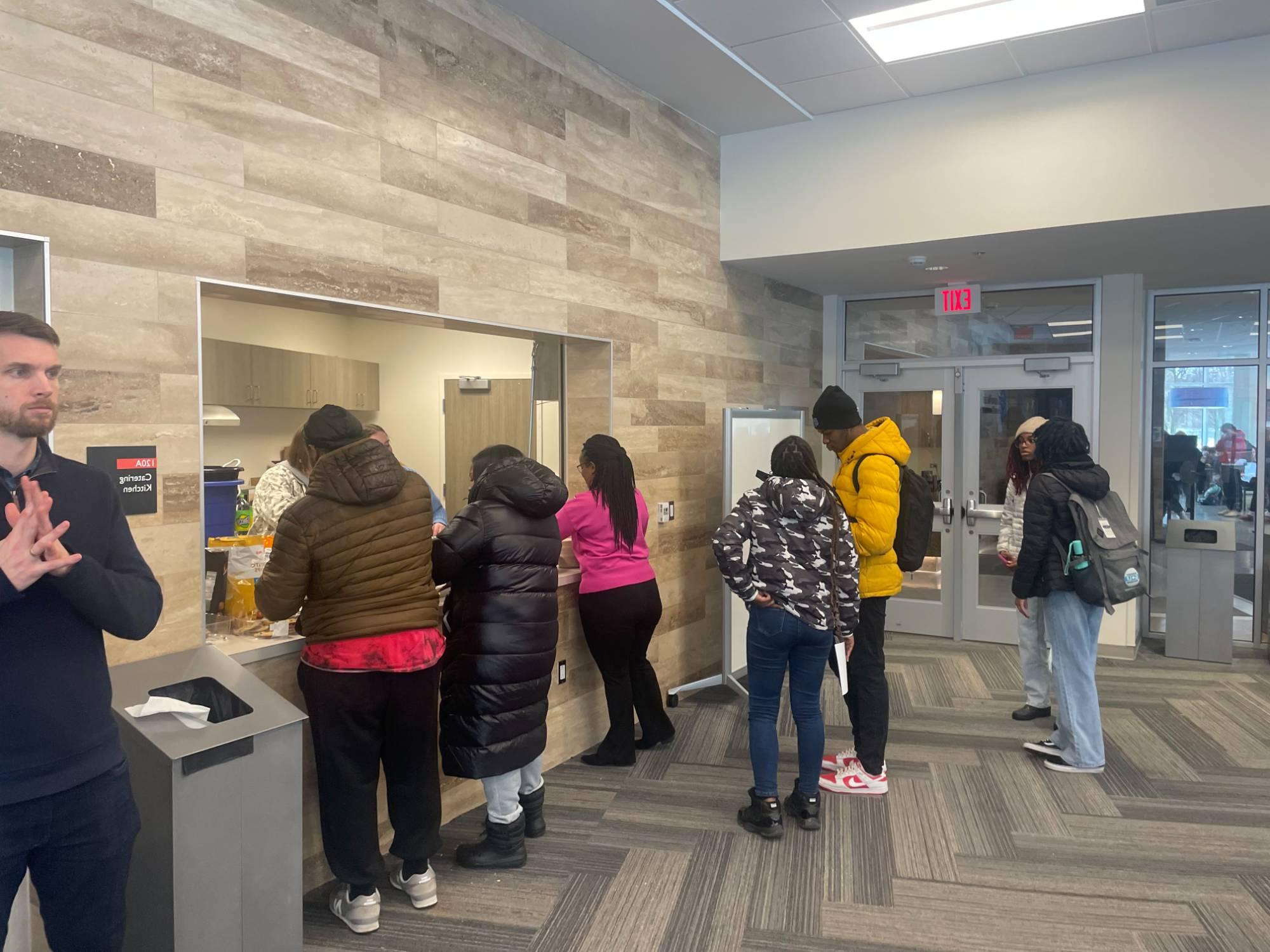 Gathering of Africana Studies students